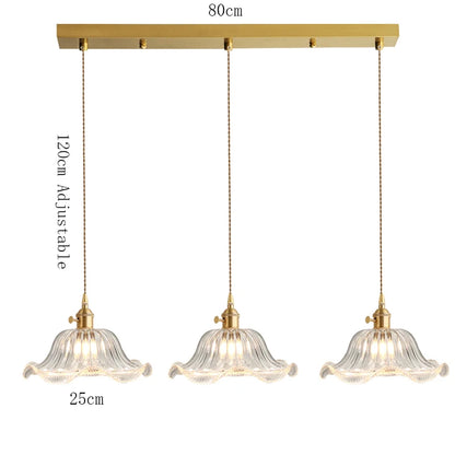 Valérie Vintage Art Deco Pendelleuchte aus Buntglas