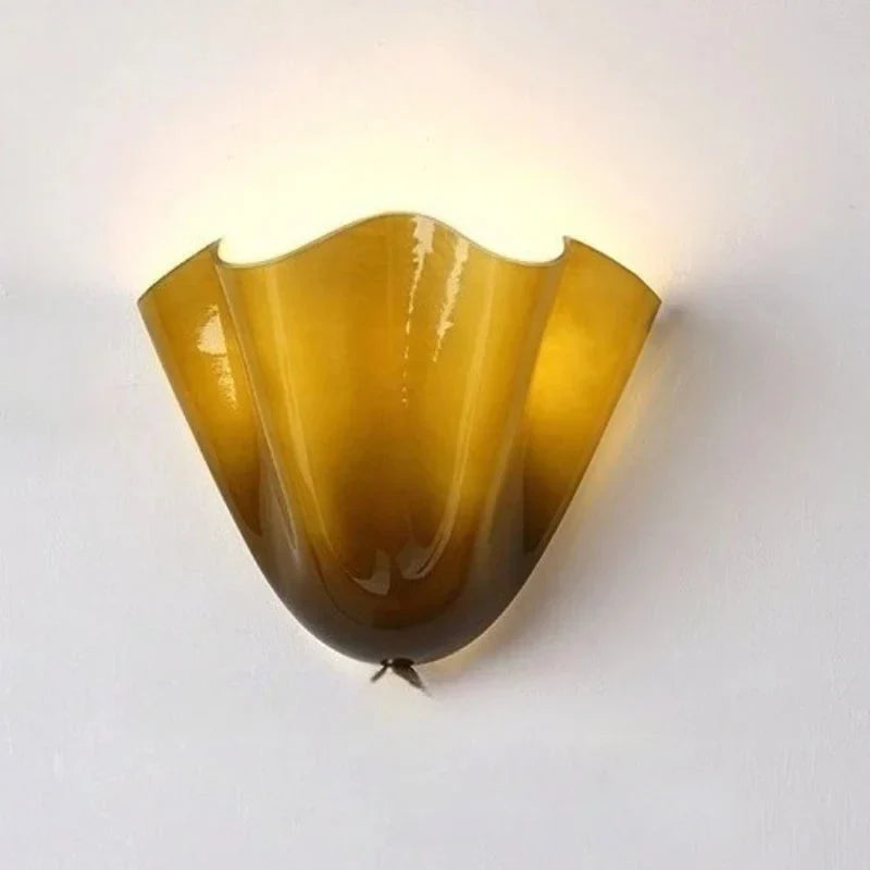 Élodie Petaline Glas-LED-Wandleuchte