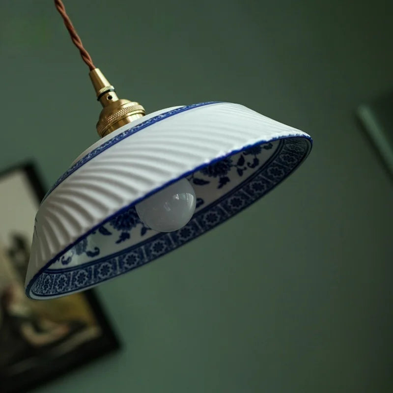 Isabelle Ceramic Pendant Light Japanese Vintage Style