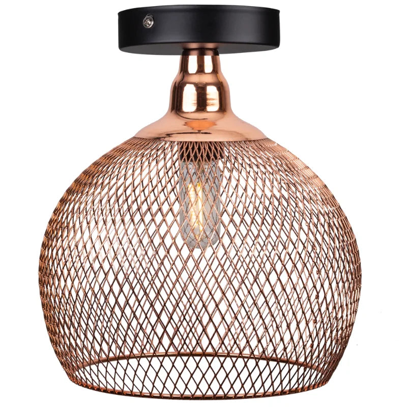 Amélie Nordic Deckenleuchte Vogelkäfig Rose Gold Pendelleuchte