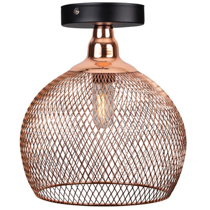 Amélie Nordic Deckenleuchte Vogelkäfig Rose Gold Pendelleuchte
