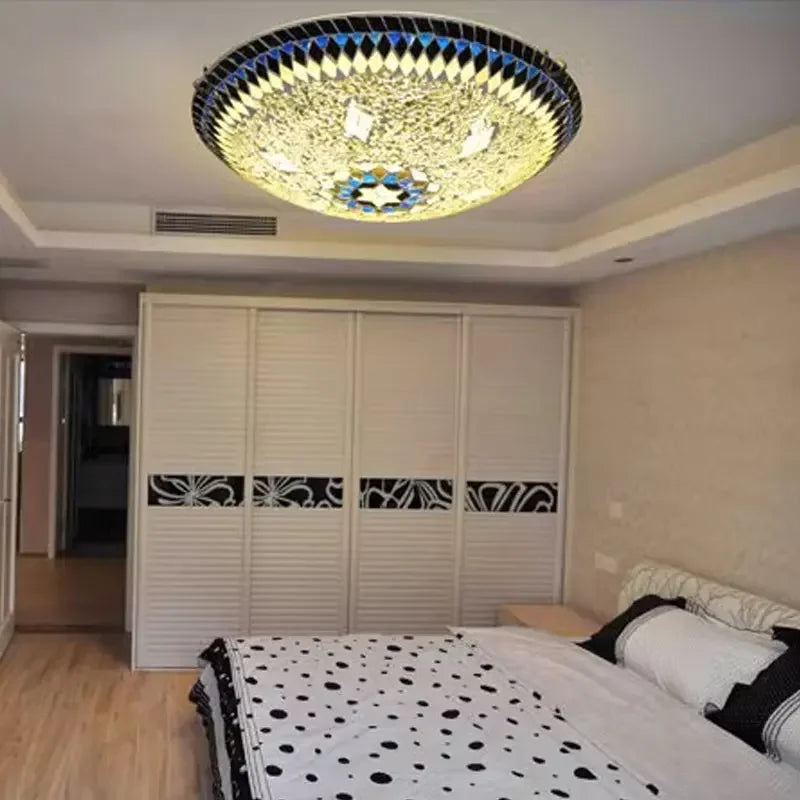 Sofia Turkish Glass Art Ceiling Light LED Fixture