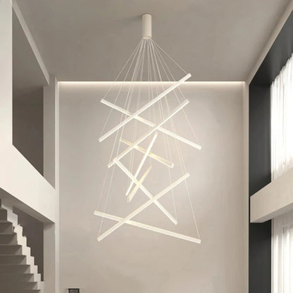 Élise Modern LED Stair Long Ceiling Chandelier