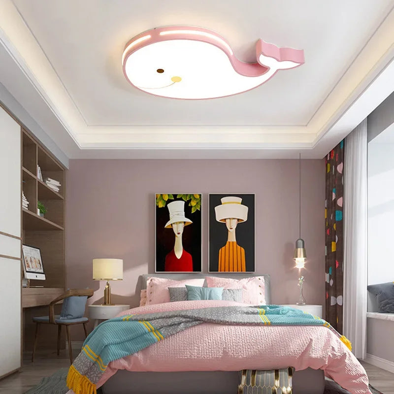 Sophie Modern Whale LED Ceiling Lamp Kids Room Creative Light