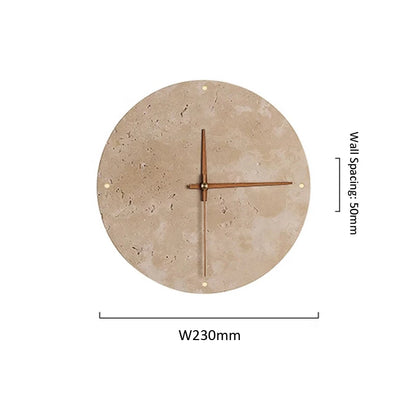 Chloé Travertin Kreisförmige Wandleuchte Wabi Sabi Wandlampe