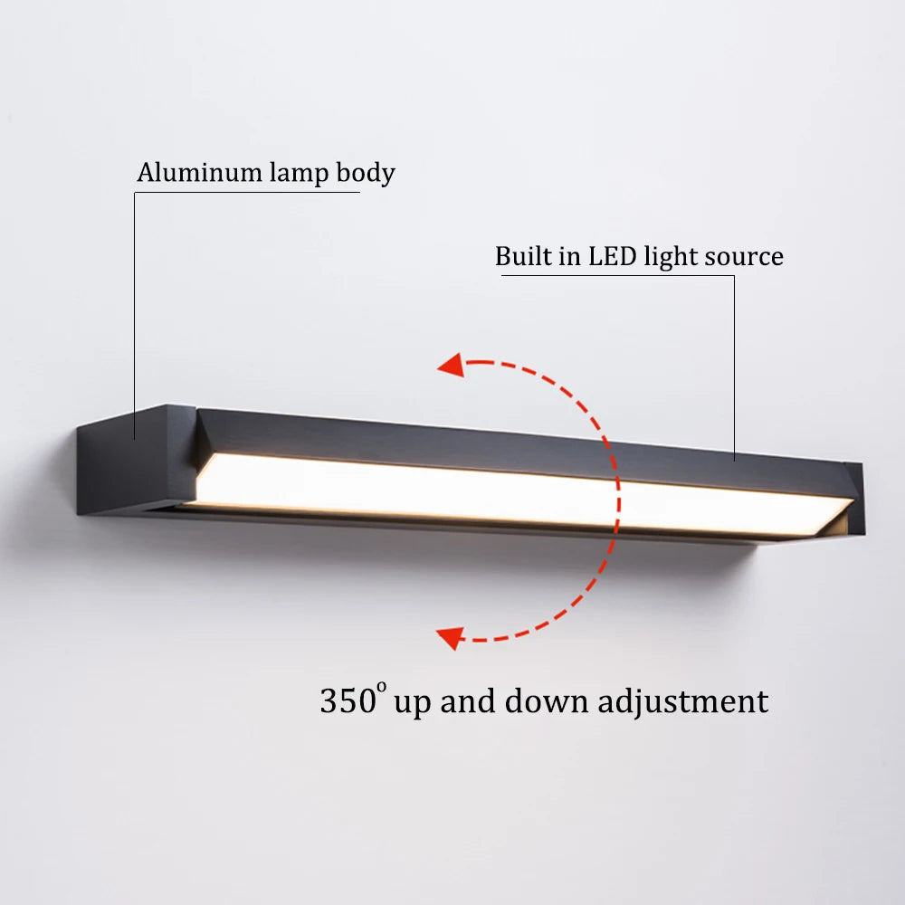 Élise Verstellbare LED-Außenwandleuchte mit Wasserdichtigkeit