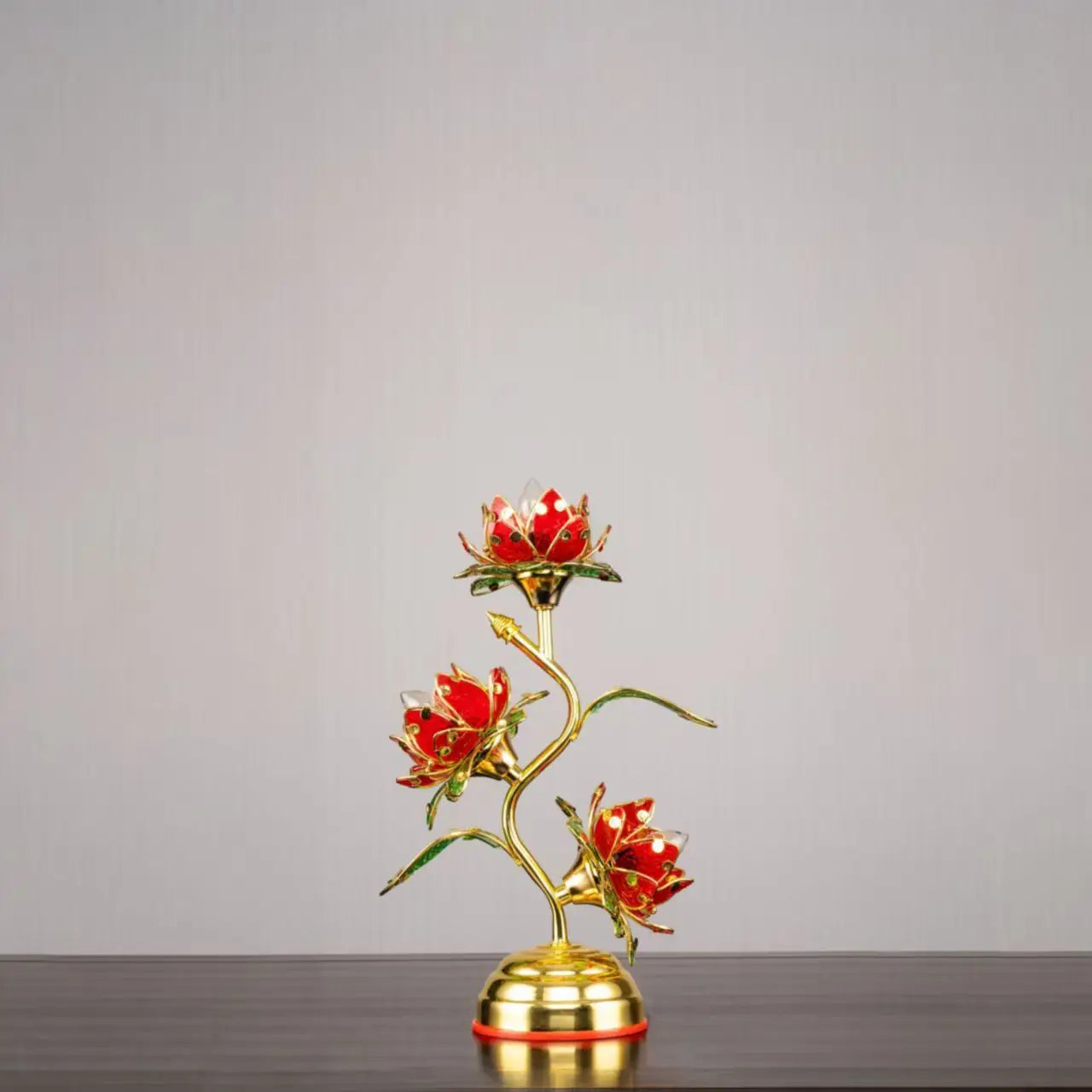 Camille Lotus Farbwechselnde LED-Seiden-Tischleuchte E27