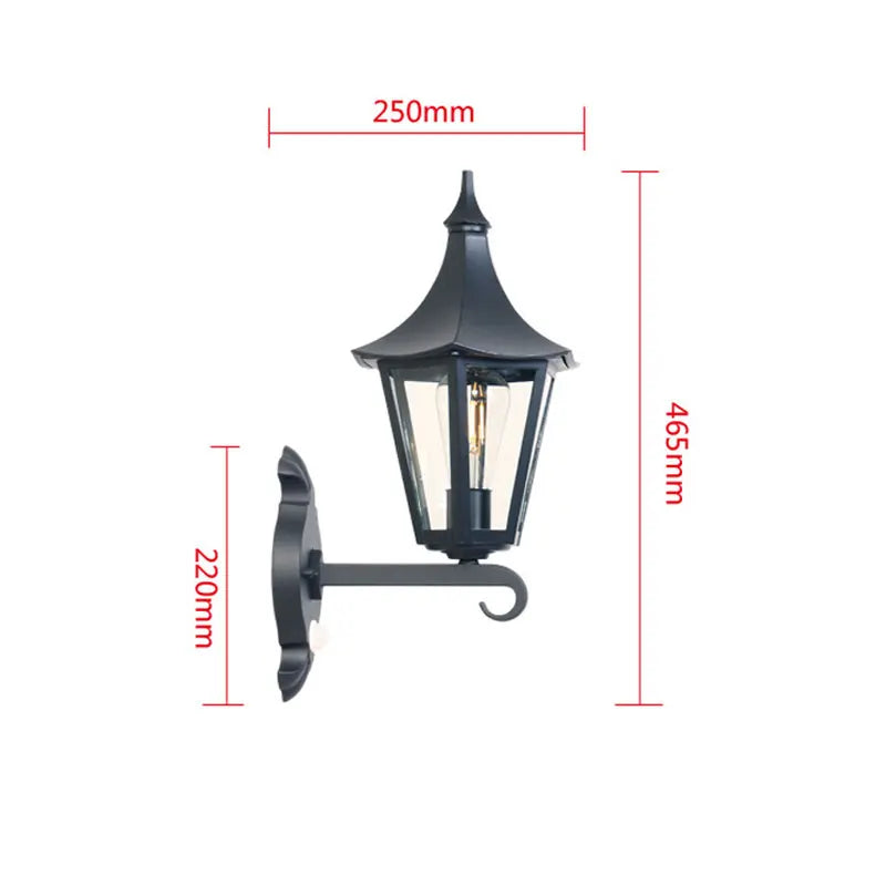 Elise Outdoor Sensor Wall Lamp Waterproof Corridor Light