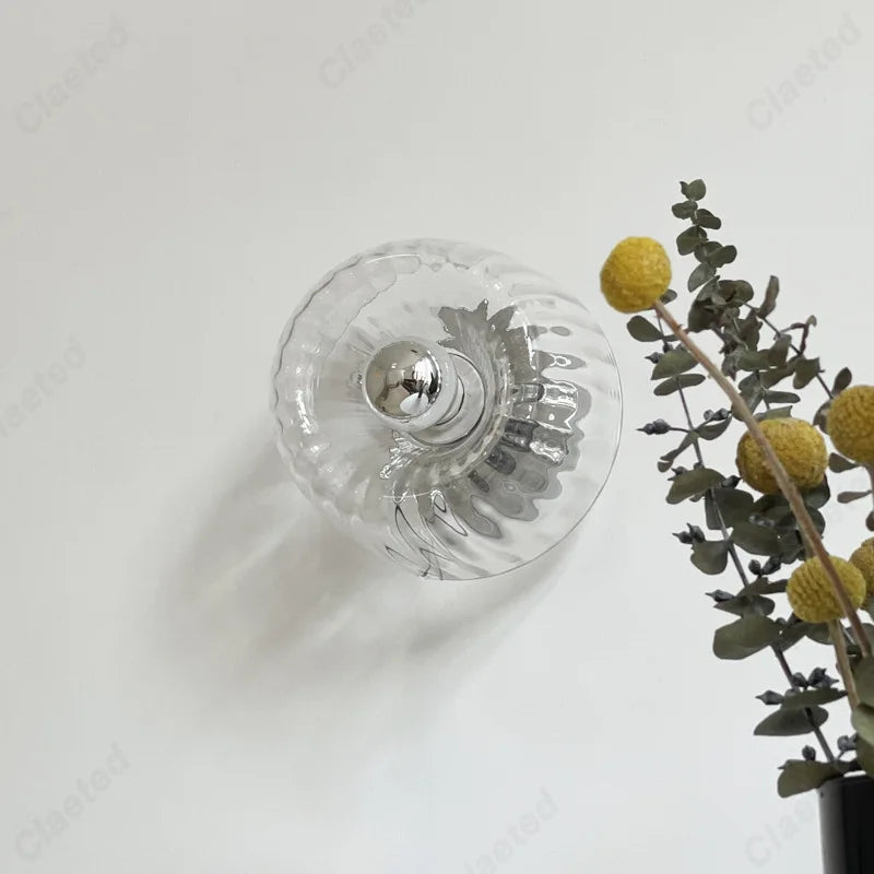 Lucie Retro Glas Wandleuchte