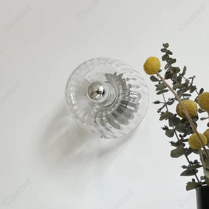 Lucie Retro Glas Wandleuchte