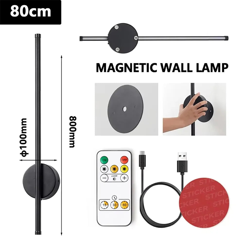 Élise Moderne Gold & Schwarz Wiederaufladbare LED Wandlampe