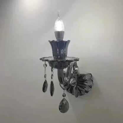 Modern Candle Crystal Chandelier Light for Living Room and Bedroom
