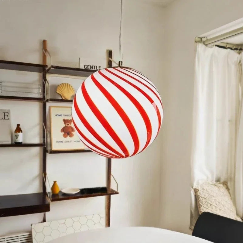 Élise Modern Lollipop Glaskugel LED-Pendelleuchte Kinderzimmerleuchte