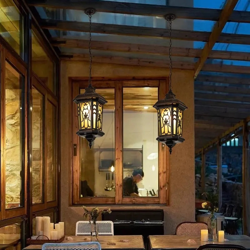 Elodie Outdoor European Pendant Light Waterproof Garden