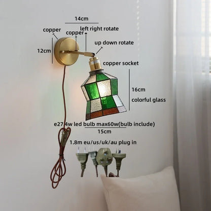 Aurélie Square Glass Wall Lamp Nordic Modern