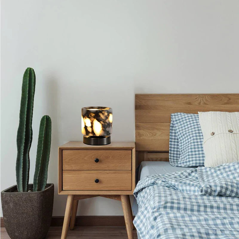 Camille Cosmo Glow Marble LED Bedside Lamp