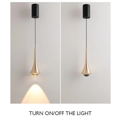 Sophie Minimalistischer Wassertropfen LED-Anhänger