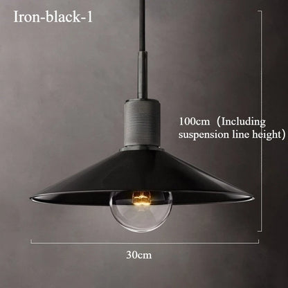 Inès Industrial Copper Cord Pendant Light Retro Cafe Fixture