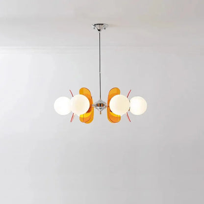 Élise Cosmo Bloom Mid-Century Glass Chandelier