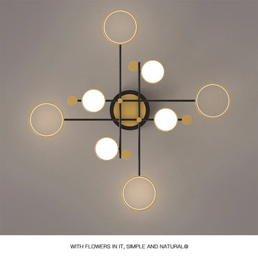 Auriane Nordic Gold Schwarz LED Deckenpendelleuchte