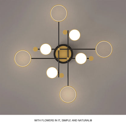 Auriane Nordic Gold Schwarz LED Deckenpendelleuchte
