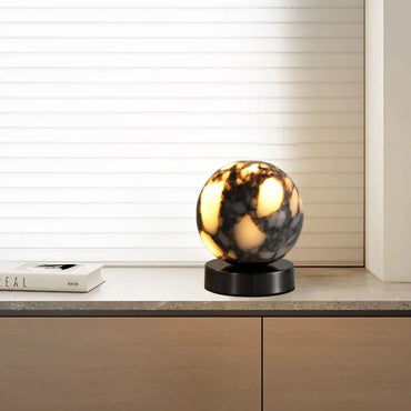 Camille Cosmo Glow Marble LED Bedside Lamp