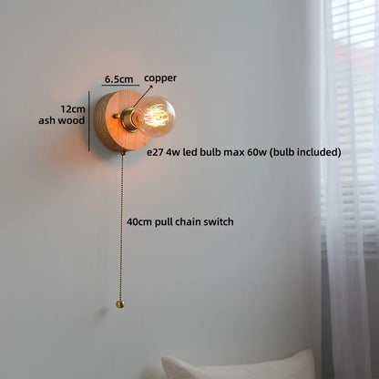 Noémie Wabi Sabi Wood Ceramic Wall Light