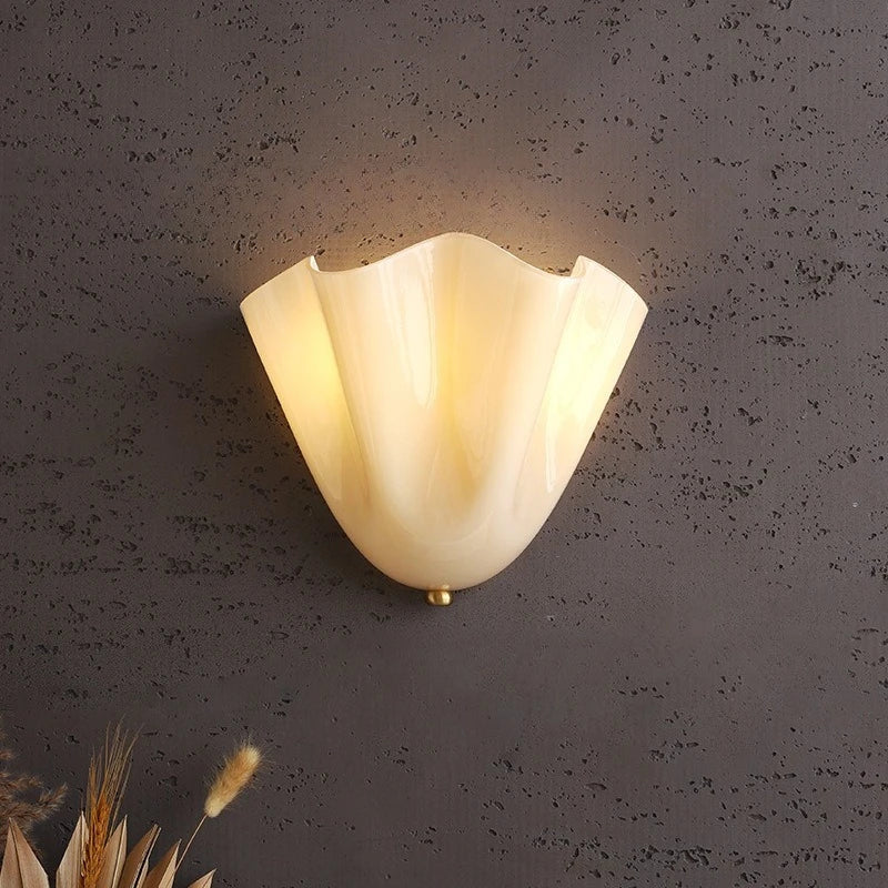 Élodie Petaline Glas-LED-Wandleuchte