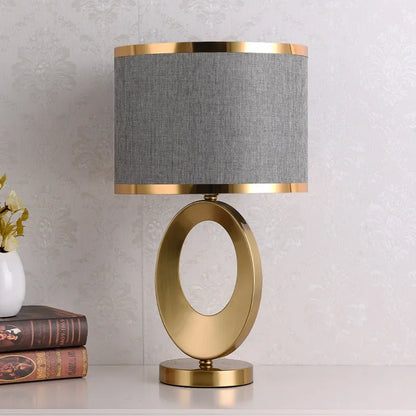 Élise European Metal Fabric Bedside Table Lamp E27 Modern Light