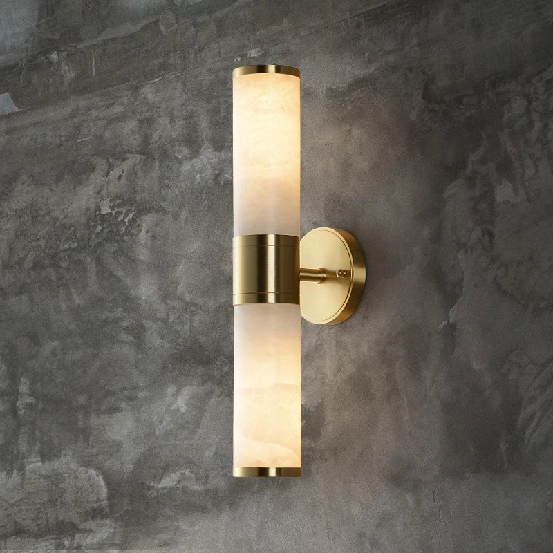 Elise Modern Marble Alabaster Wall Sconce Luxury Bedroom Light
