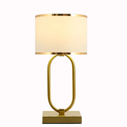 Sophie European Cloth Shade Bedside Lamp E27 Modern Luxury Desk Light
