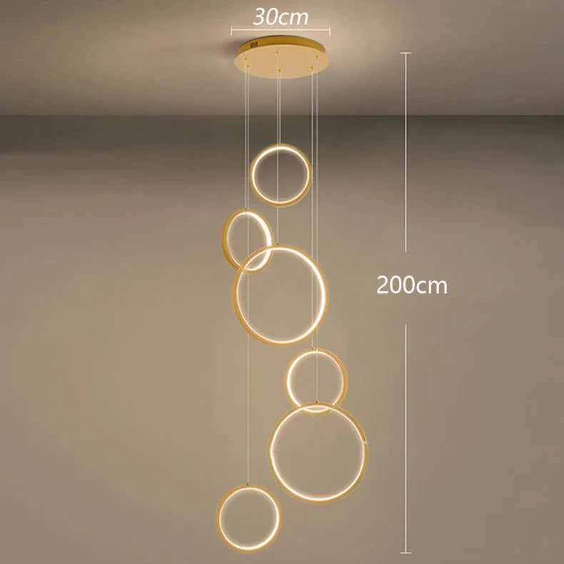 Camille Modern Multi-Head LED Pendant Chandelier Light