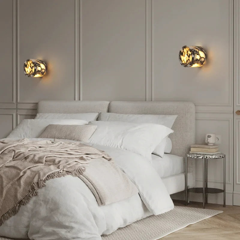 Amélie Lustra Marmor LED Wandleuchte