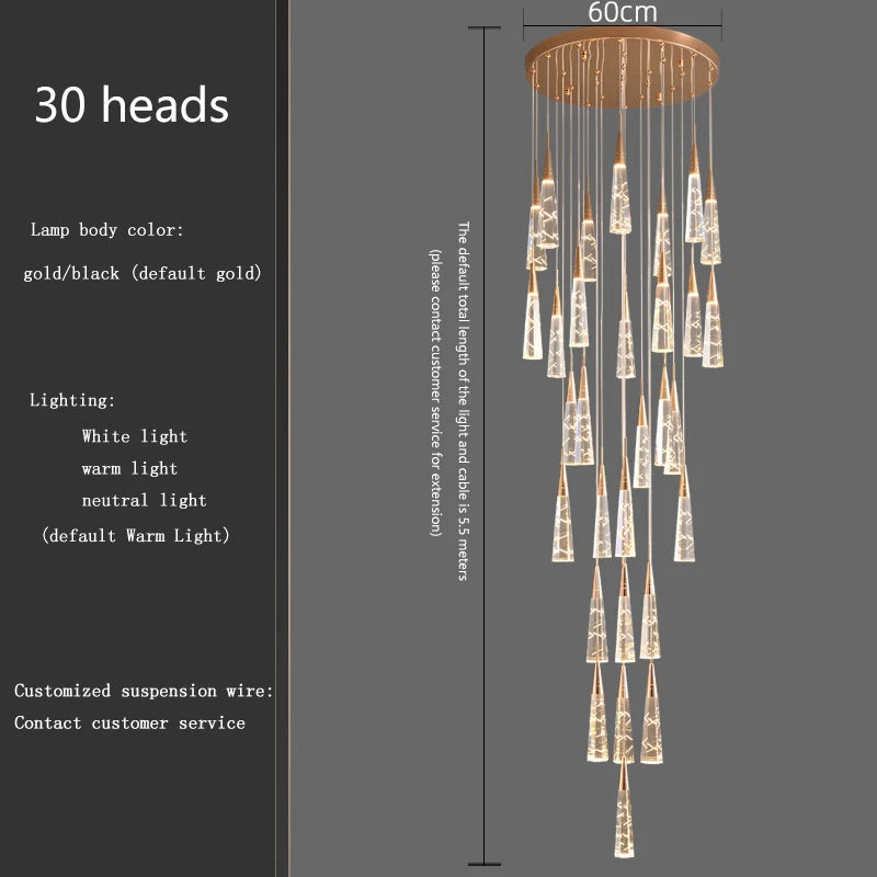Camille Crystal Branch Pendant Chandelier
