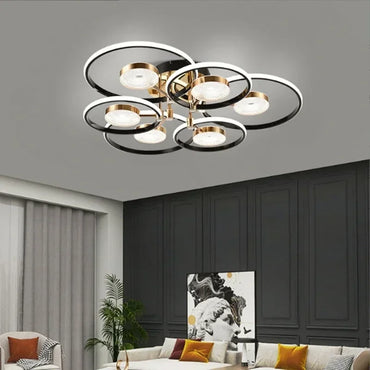 Moderne geschichtete LED-Deckenleuchte – Minimalistische Deckenleuchte für Wohn- und Esszimmer