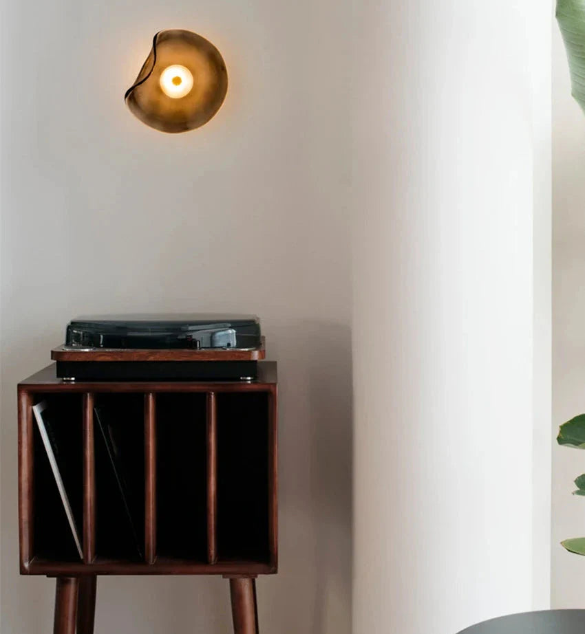 Élise Halo LED-Wandleuchte mit Glasschirm