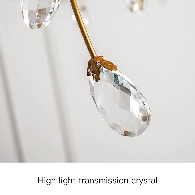 Eléonore Gold Crystal Branch Tree Ceiling Light