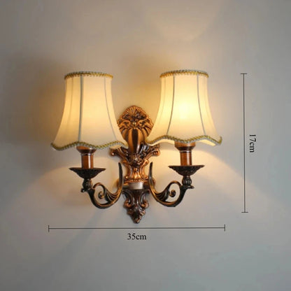 Margaux European Vintage Iron Candlestick Wall Lamp
