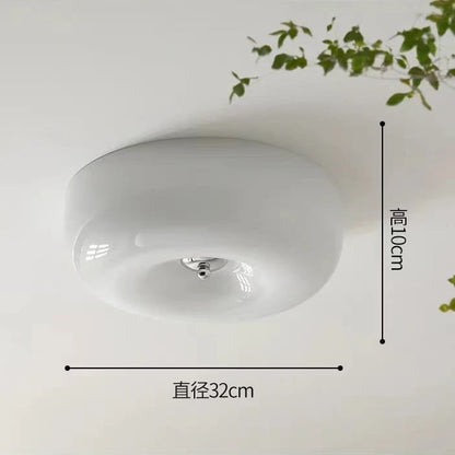 Deckenlampe Camille Französisch Beige Glas Downlight Flur Schlafzimmer
