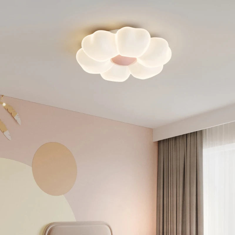 Élodie Rosa Blumen LED Deckenleuchte Prinzessinnenzimmer Dimmbar