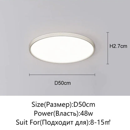 Juliette Ultradünne LED-Deckenleuchte mit Fernbedienung Modern