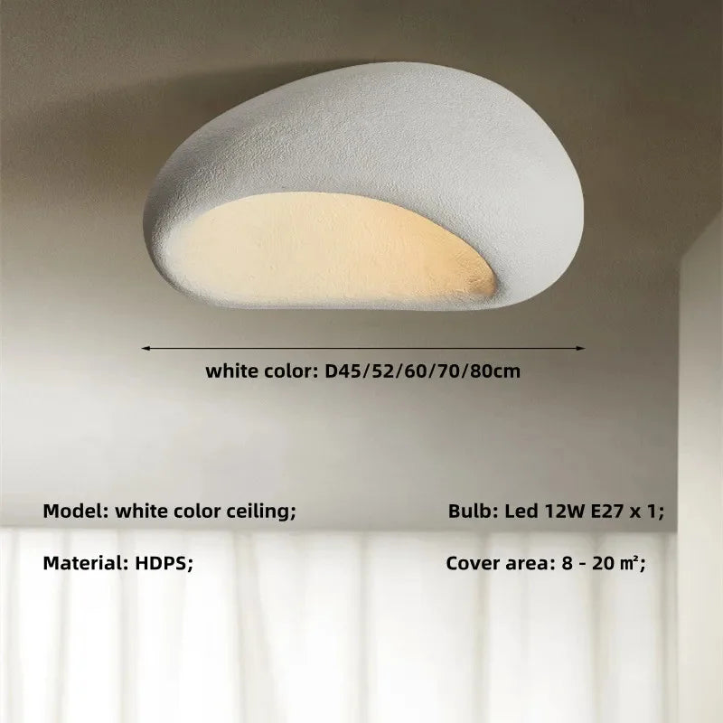 Évora Minimalistische strukturierte, halbeingelassene LED-Deckenleuchte