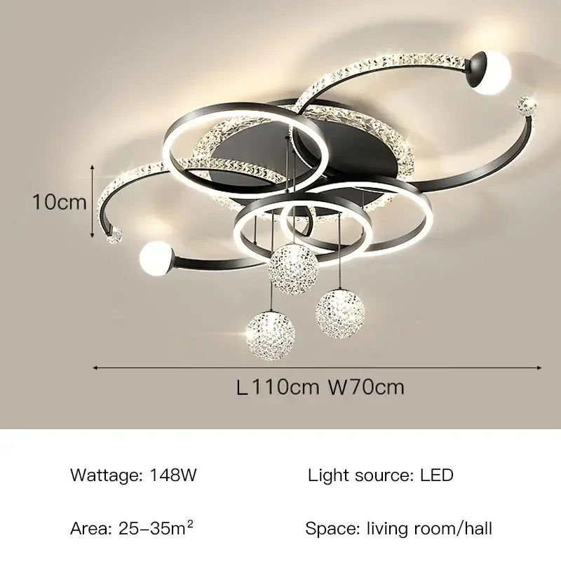 Océane moderne luxuriöse LED-Deckenhängeleuchte