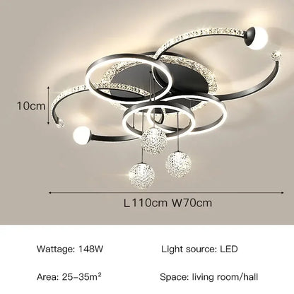 Océane moderne luxuriöse LED-Deckenhängeleuchte