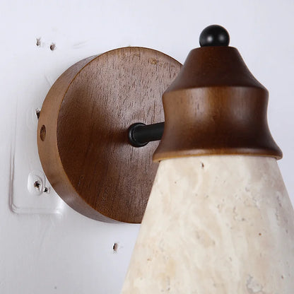 Élodie Travertin-Wandleuchte Nordische Schlafzimmer-Wandlampe