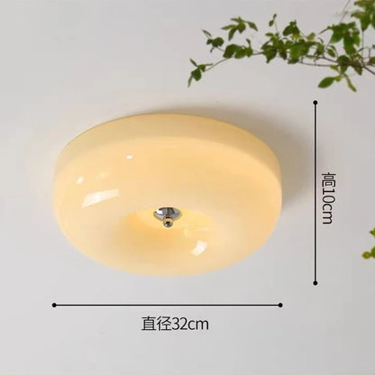 Deckenlampe Camille Französisch Beige Glas Downlight Flur Schlafzimmer