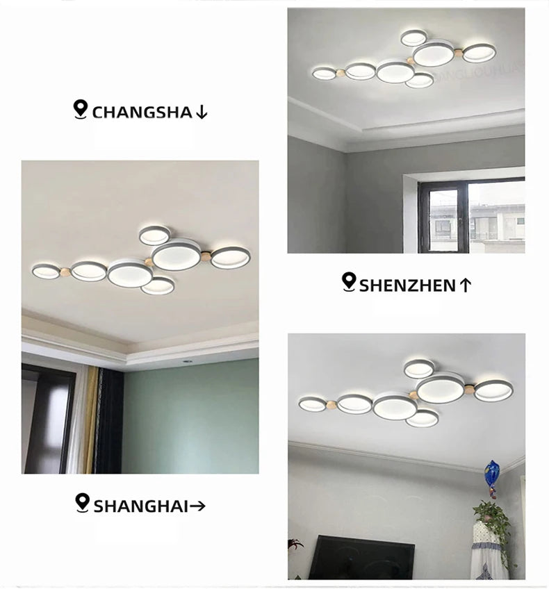 Moderne LED Deckenleuchte – Minimalistische Deckenlampe für Wohnzimmer, Schlafzimmer & Essbereich