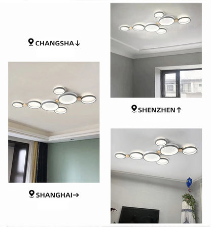 Moderne LED Deckenleuchte – Minimalistische Deckenlampe für Wohnzimmer, Schlafzimmer & Essbereich