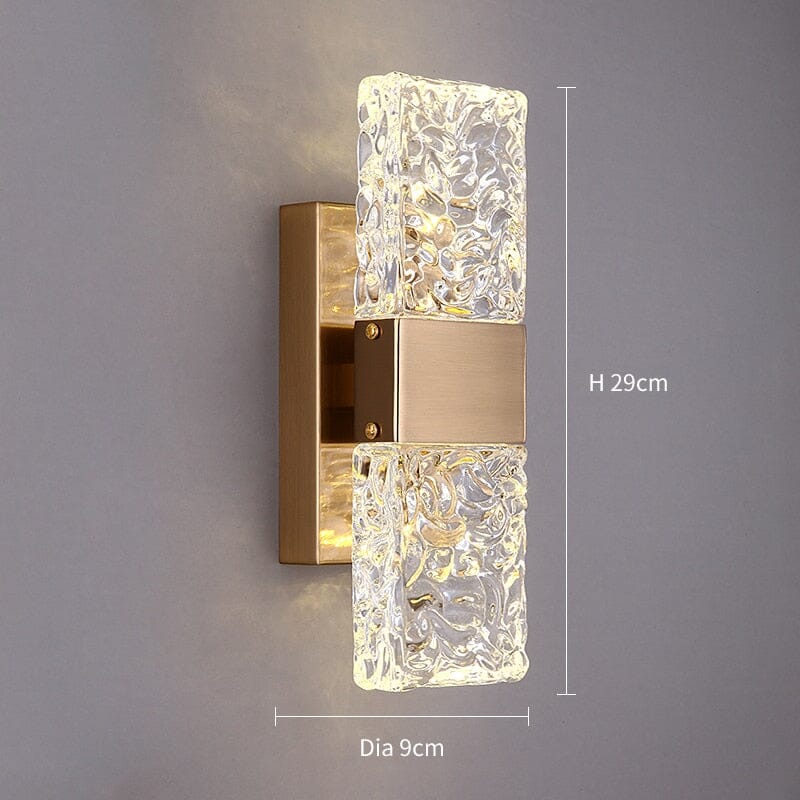 Clara Crossover Crystal Sconce