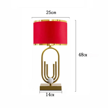 Orléans Moderne Gold Geometrische Tischleuchte